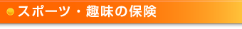 スポーツ・趣味の保険